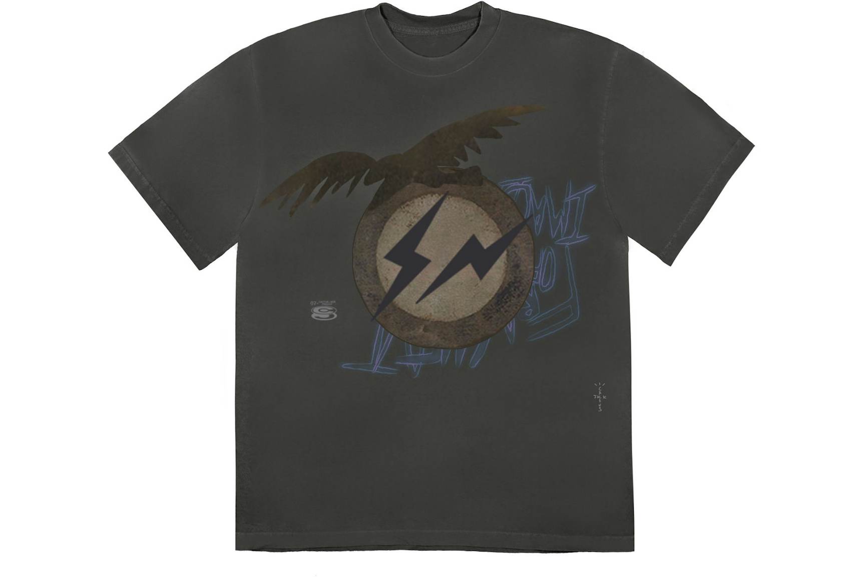 Travis Scott Cactus Jack For Fragment Create T-shirt Washed Black (1) Travis Scott Cactus Jack For Fragment Create T shirt Washed Black (1) | Fragment Clothing Streetwear