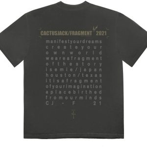 Travis Scott x Cactus Jack x Fragment Create T-shirt Washed Black | Fragment Clothing Streetwear - View 2