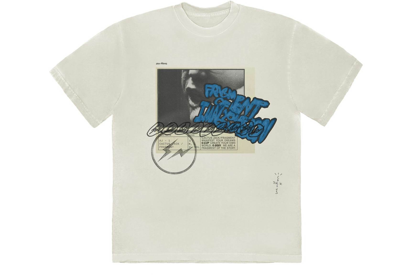 Travis Scott Cactus Jack For Fragment Manifest T-shirt White (1) Travis Scott Cactus Jack For Fragment Manifest T shirt White (1) | Fragment Clothing Streetwear