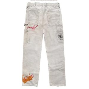 Travis Scott Cactus Jack For Fragment Painters Imagination Pant White 2 | Fragment Clothing Streetwear