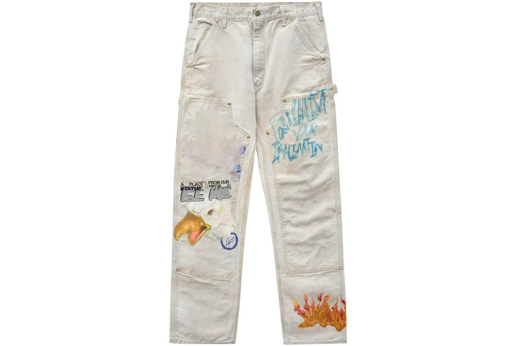 Travis-Scott-Cactus-Jack-For-Fragment-Painters-Imagination-Pant-White Travis Scott Cactus Jack For Fragment Painters Imagination Pant White | Fragment Clothing Streetwear