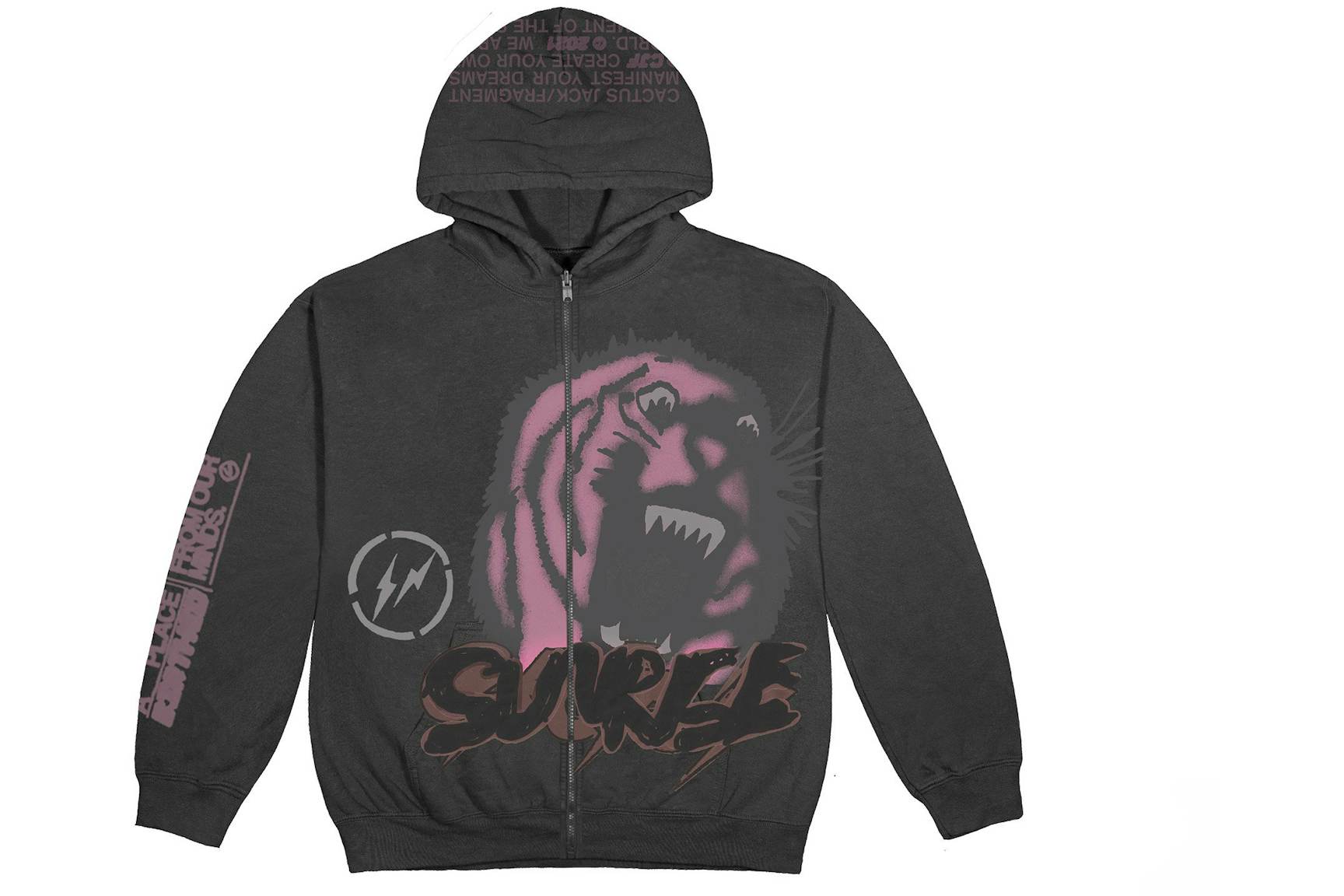 Travis Scott Cactus Jack For Fragment Sunrise Zip Up Hoodie Black (1) Travis Scott Cactus Jack For Fragment Sunrise Zip Up Hoodie Black (1) | Fragment Clothing Streetwear