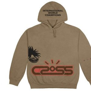 Travis Scott Cactus Jack Motor Sport Hoodie Dark Sand (2) | Fragment Clothing Streetwear