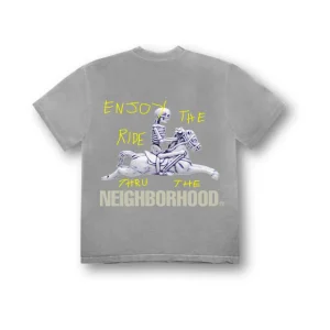 Travis Scott Cactus Jack X Neighbourhood Carousel T-shirt Grey | Fragment Clothing Streetwear - View 2