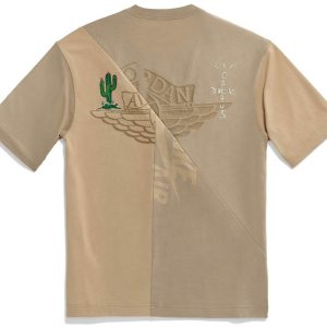 Travis Scott Cactus Jack x Jordan T-shirt Khaki/Desert | Fragment Clothing Streetwear - View 2