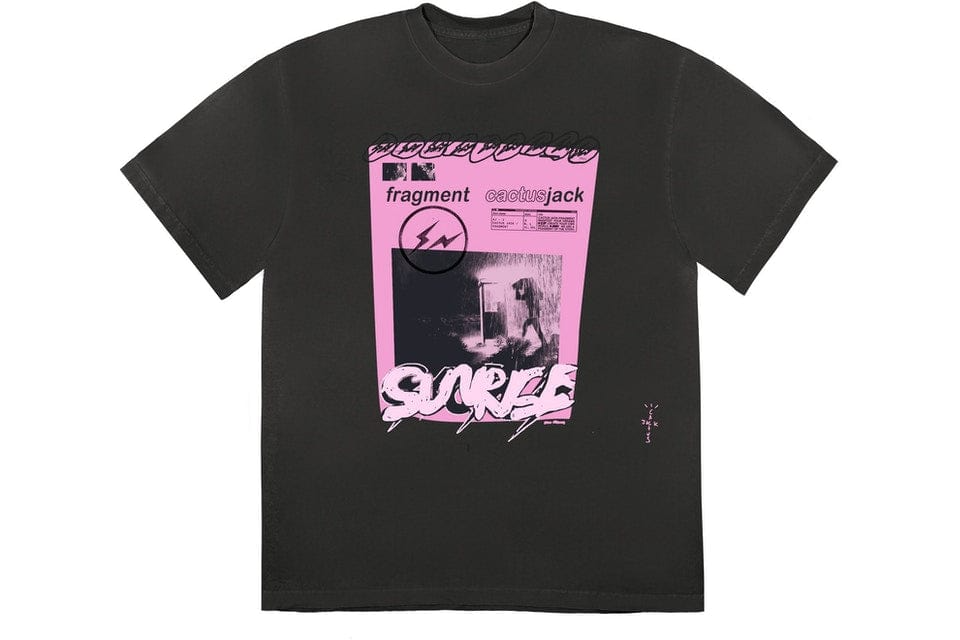 Travis Scott Cj for Fragment Pink Sunrise T-shirt Travis Scott Cj for Fragment Pink Sunrise T shirt | Fragment Clothing Streetwear