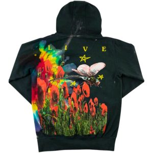 Travis Scott Live In Europe Hoodie Black | Fragment Clothing Streetwear - View 2