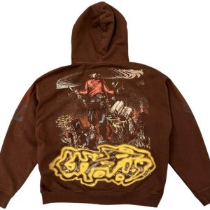 Travis Scott x Ecko Maintaining Zip Hoodie Brown 2 | Fragment Clothing Streetwear