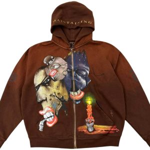 Travis Scott x Ecko Maintaining Zip Hoodie Brown | Fragment Clothing Streetwear