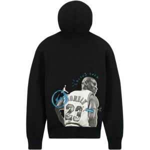 Travis Scott x Jordan x Fragment Hoodie Black (2) | Fragment Clothing Streetwear