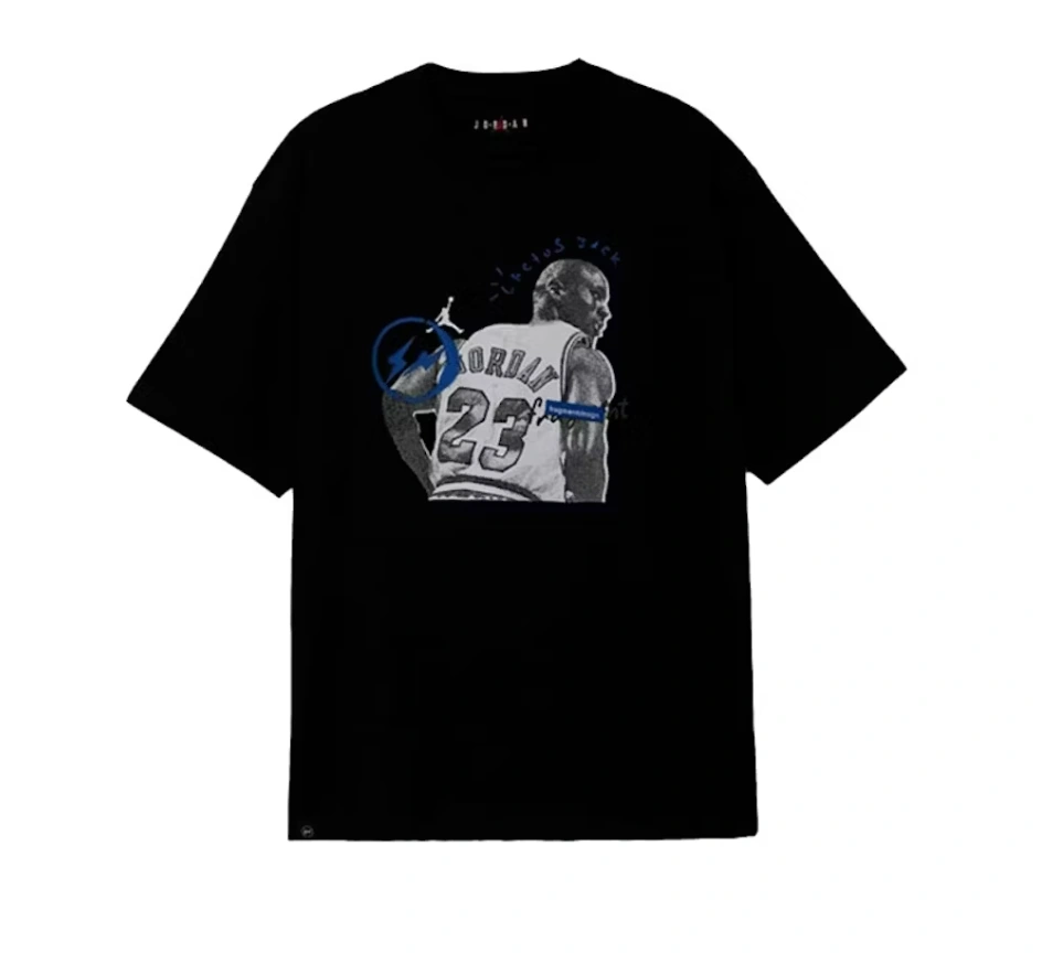 Travis Scott x Jordan x Fragment T-shirt Black Travis Scott x Jordan x Fragment T-shirt Black | Fragment Clothing Streetwear - View 2