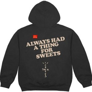Travis Scott x McDonalds Apple Pie Hoodie Washed Black 2 | Fragment Clothing Streetwear