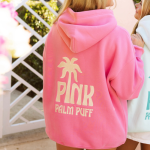 Classic Puff Hoodie in Raspberry – Oversized Cozy Pullover | Fragment Clothing - View 2