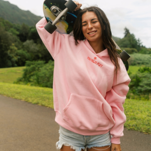 Classic Puff Hoodie in Pink – Oversized Cozy Pullover