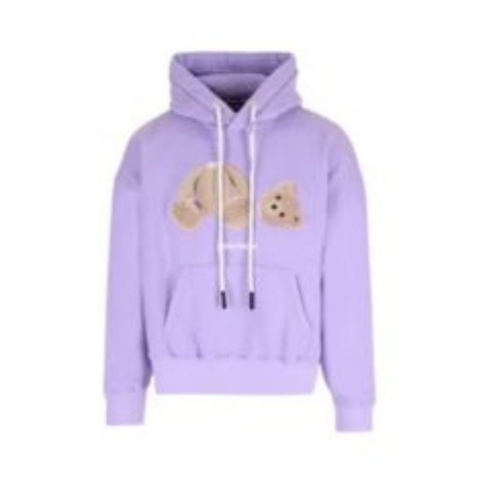 Palm Angels Pink Bear Oversized Hoodie Palm Angels Pink Bear Oversized Hoodie