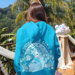 Under the Sea Oversized Relaxed Hoodie – Deep Blue