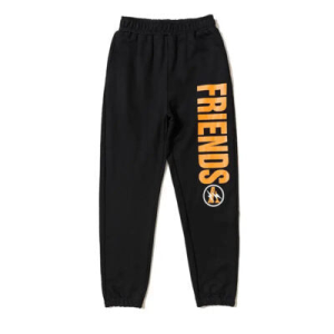 Vlone Printed Friend Black Pants | Fragment Clothing Streetwear