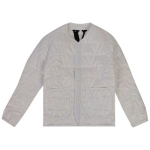 Vlone Quilted Jacket 'Whte' | Fragment Clothing Streetwear