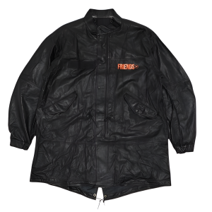 Vlone x Fragment Design Leather Fish Tail Jacket Black (1) | Fragment Clothing Streetwear