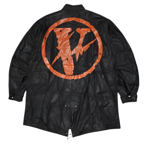Vlone x Fragment Design Leather Fish Tail Jacket Black | Fragment Clothing Streetwear - View 2