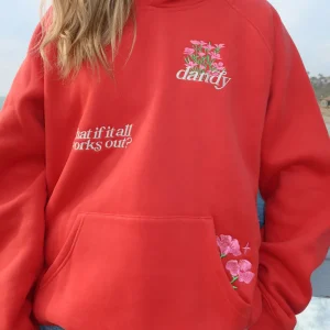 What If Oversized Lux Hoodie in Red (3) | Fragment Clothing Streetwear