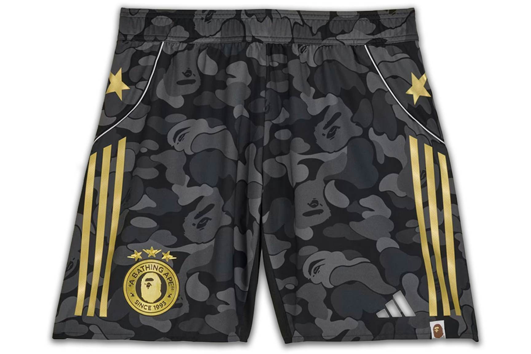 adidas x BAPE Football Slim Shorts Black adidas x BAPE Football Slim Shorts Black | Fragment Clothing Streetwear