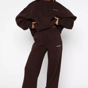 Test Drive Wide Leg Sweatpants Chocolate | Fragment Clothing - View 2