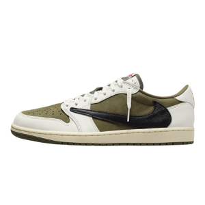 travis scott jordan 1 low medium olive 1 | Fragment Clothing Streetwear