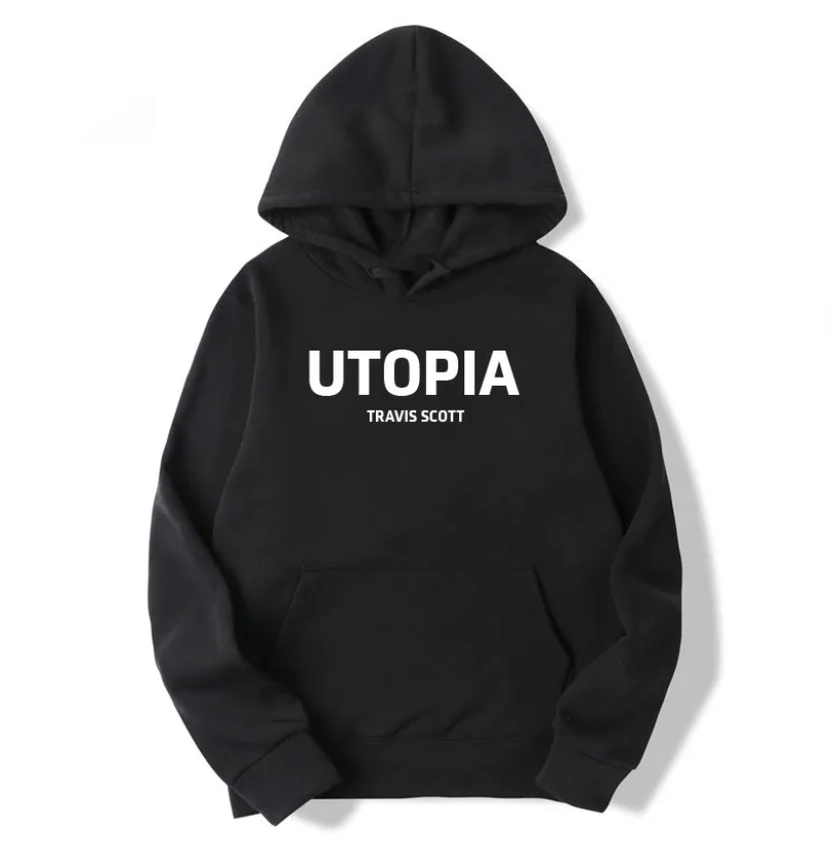 Travis Scott Utopia Black Hoodie Travis Scott Utopia Black Hoodie
