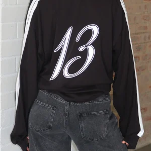 Dreamy Skies Long Sleeve Oversized Jersey Black | Fragment Clothing - View 2