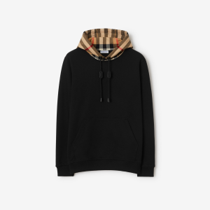 Relaxed Fit Check Hood Cotton Hoodie | Fragment Clothing