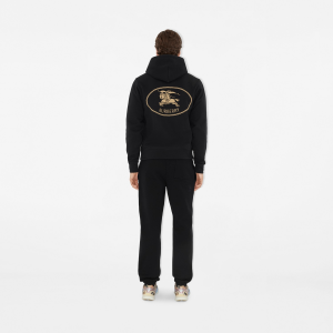 Slim Fit Knight Stamp Cotton Hoodie | Fragment Clothing - View 2