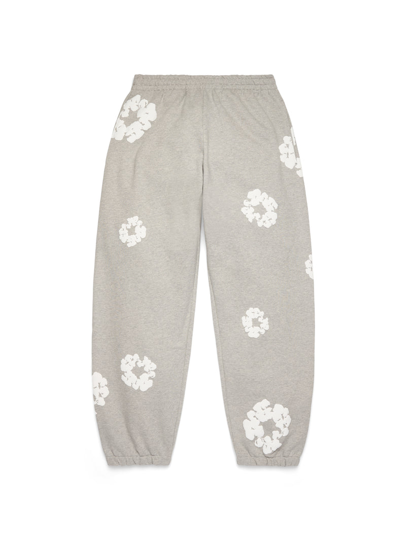 AOCottonWreathClosedHemSweatpants-Grey-Front Cotton Wreath Sweatpants Grey | Fragment Clothing