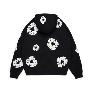 Cotton Wreath Hoodie Black | Fragment Clothing - View 2