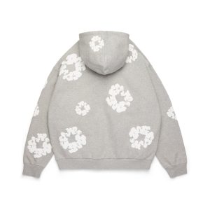 Cotton Wreath Hoodie Grey | Fragment Clothing - View 2