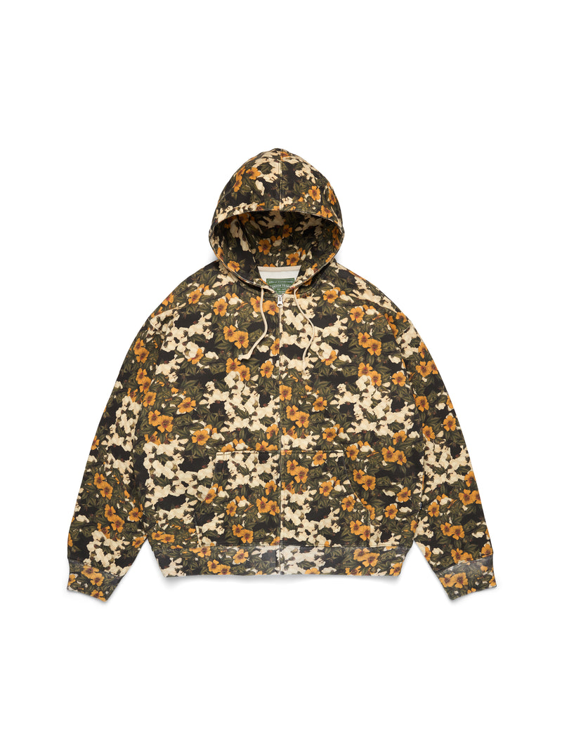 AllOverFloralWreathZipHoodie_GYW_Front Libertas Floral Print Zip Hoodie | Fragment Clothing