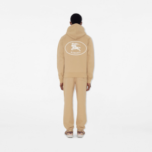 Slim Fit Knight Stamp Cotton Hoodie | Fragment Clothing - View 2