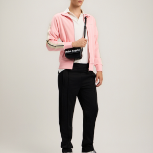 Back Curved Logo Track Pants Black (3) | Fragment Clothing