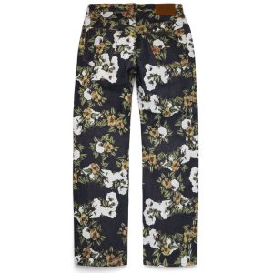 Baggy Floral Denim Pant Selvedge | Fragment Clothing - View 2