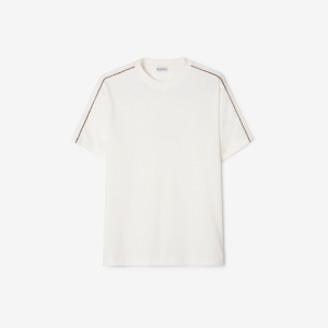 Check Piping Cotton T-shirt | Fragment Clothing