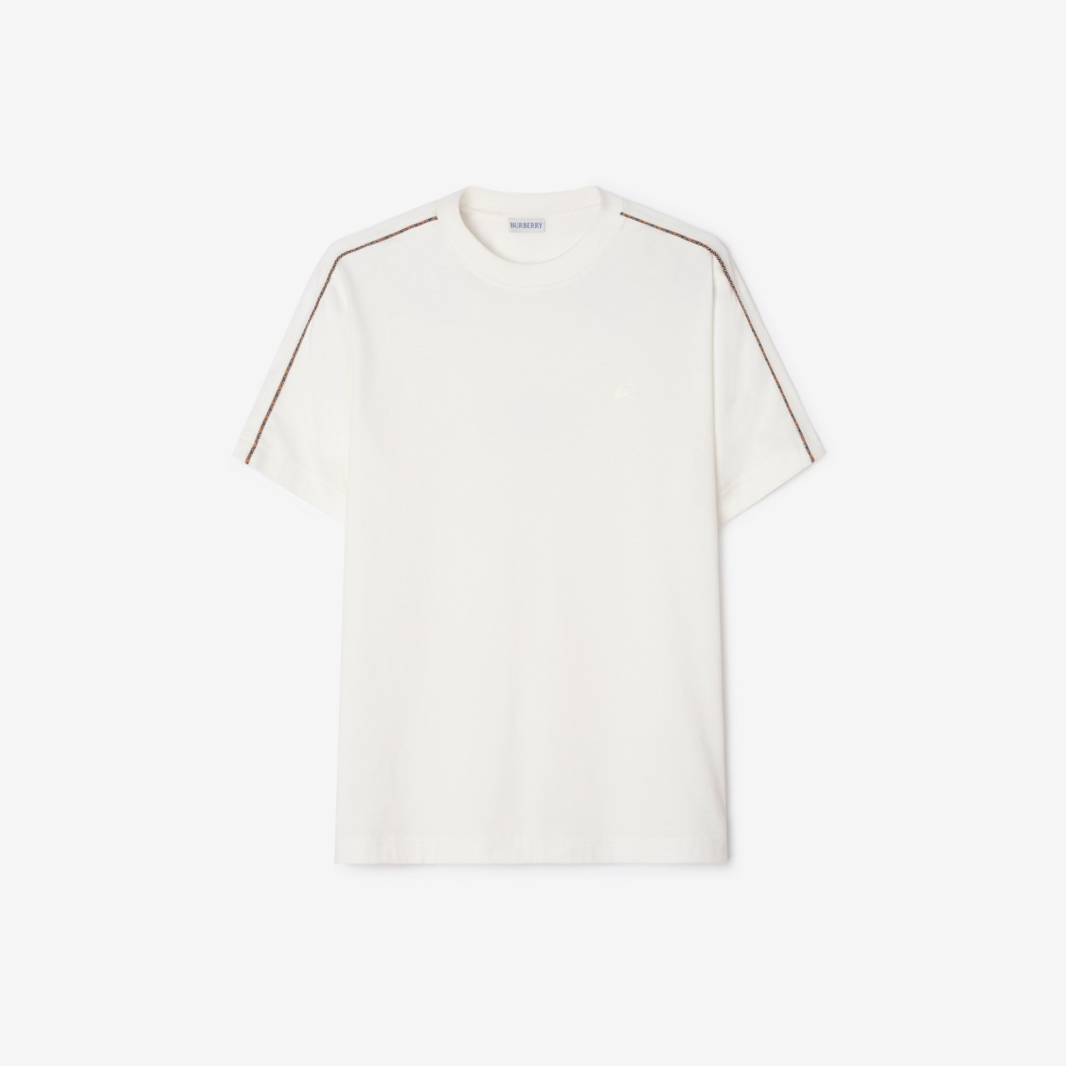 Check Piping Cotton T-shirt (1) Check Piping Cotton T-shirt | Fragment Clothing