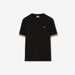 Check Trim Cotton T-shirt | Fragment Clothing