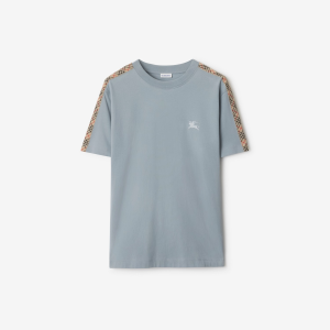Check Trim Cotton T-shirt | Fragment Clothing