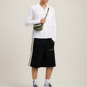 Classic Logo Track Shorts Black Off White (3) | Fragment Clothing
