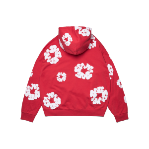 Cotton Wreath ZIP Hoodie Red | Fragment Clothing - View 2