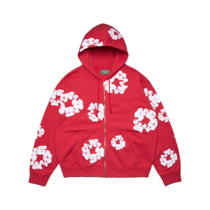 Cotton Wreath ZIP Hoodie Red | Fragment Clothing
