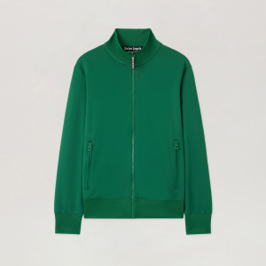 Curved Logo Track Jacket Green | Fragment Clothing