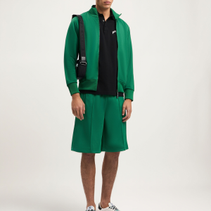 Curved Logo Track Jacket Green (3) | Fragment Clothing