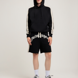 Curved Logo Track Sweatshorts (3) | Fragment Clothing