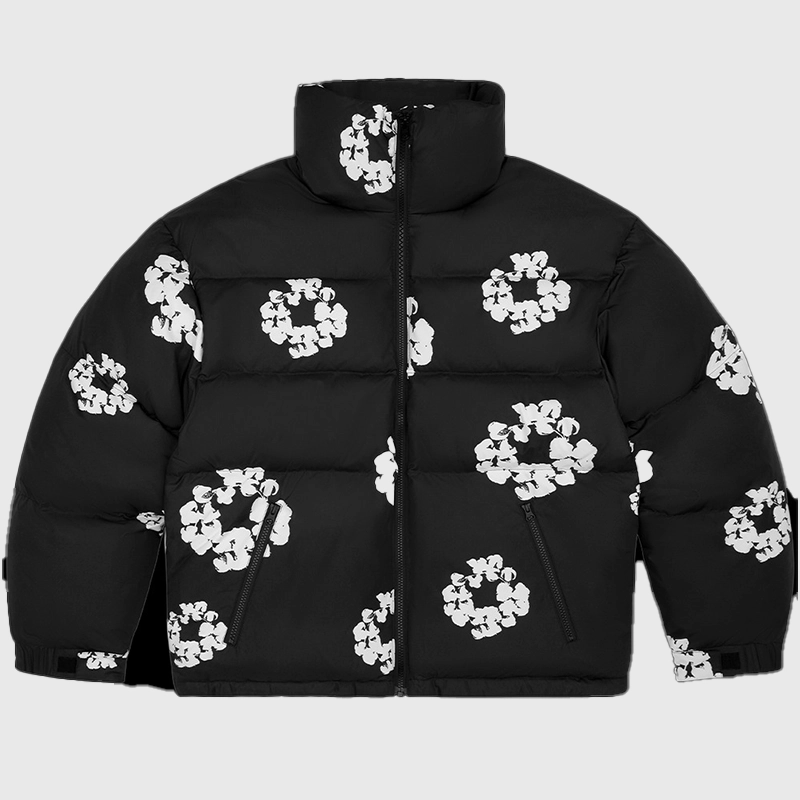 Denim-Tears-2025-Puffer-Jacket-Black Denim Tears Black Puffer Jacket | Fragment Clothing